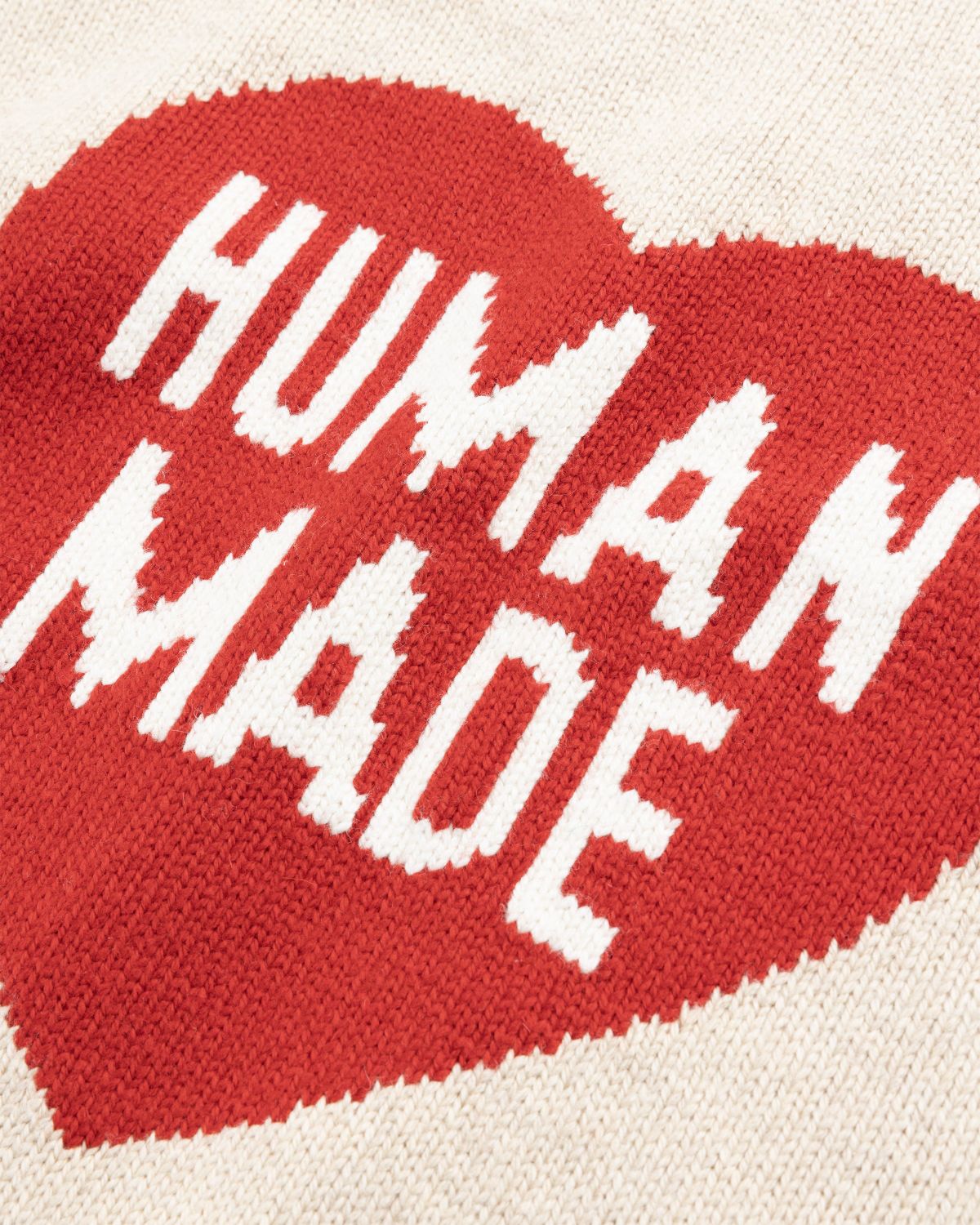 Human Made – Heart Knit Sweater Beige | Highsnobiety Shop